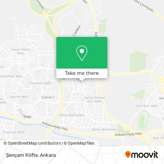 Şençam Köfte map