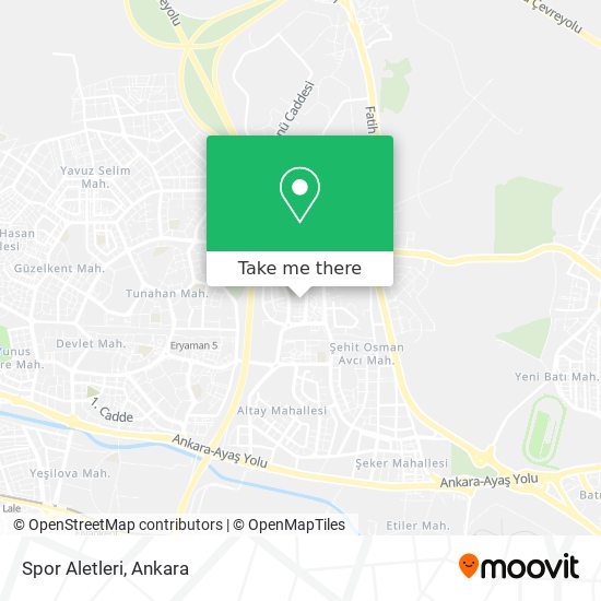 Spor Aletleri map