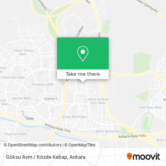 Göksu Avm / Közde Kebap map