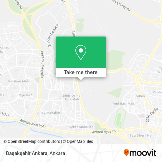 Başakşehir Ankara map