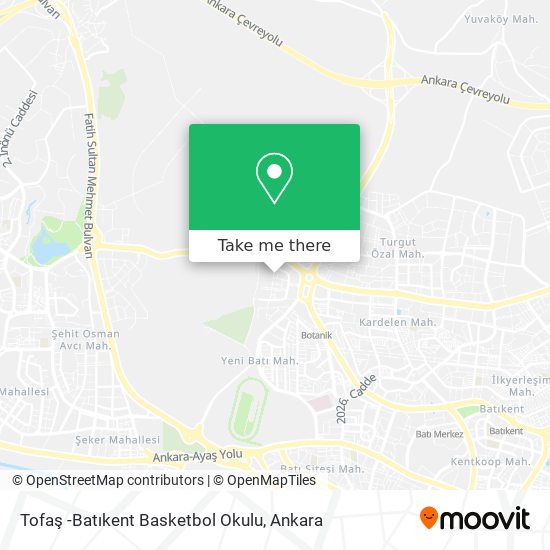Tofaş -Batıkent Basketbol Okulu map