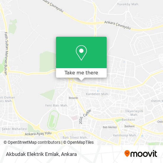 Akbudak Elektrik Emlak map