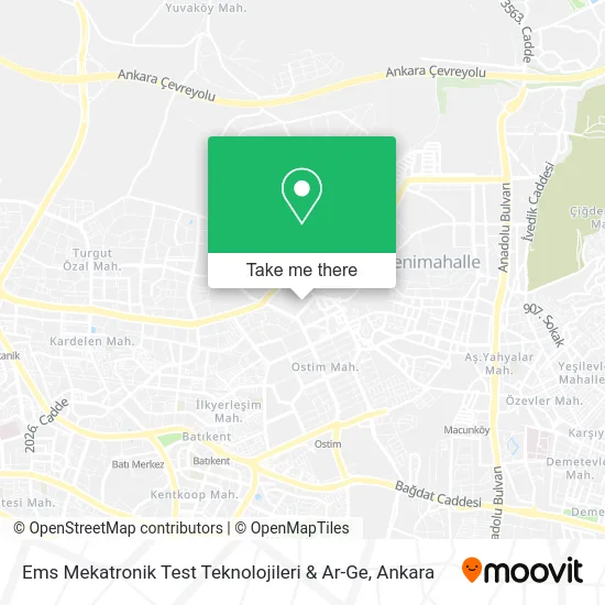 Ems Mekatronik Test Teknolojileri & Ar-Ge map