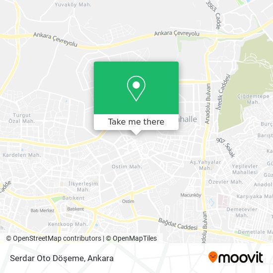 Serdar Oto Döşeme map
