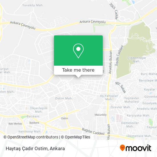 Haytaş Çadır Ostim map