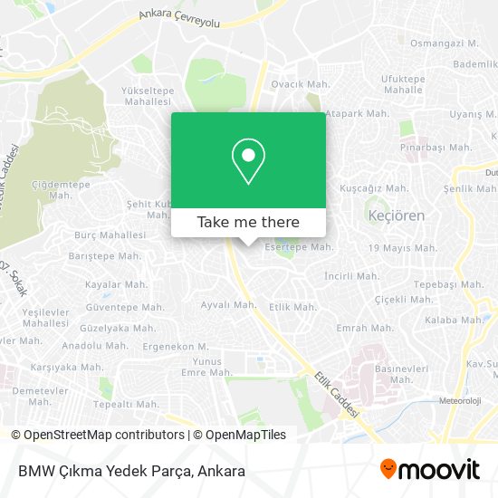 BMW Çıkma Yedek Parça map