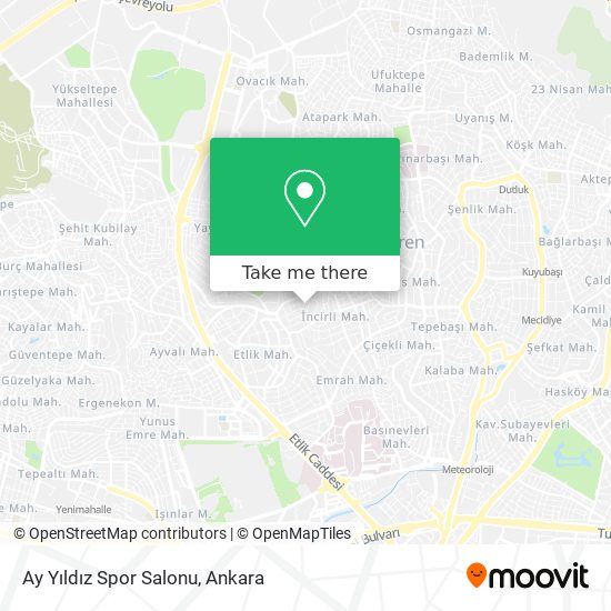 Ay Yıldız Spor Salonu map
