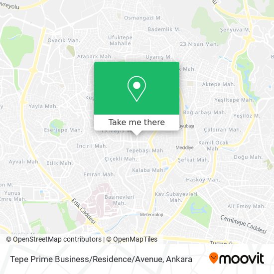Tepe Prime Business / Residence / Avenue map