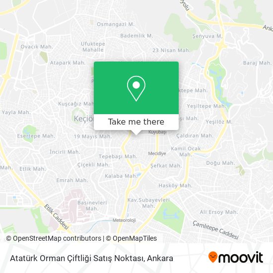 Atatürk Orman Çiftliği Satış Noktası map