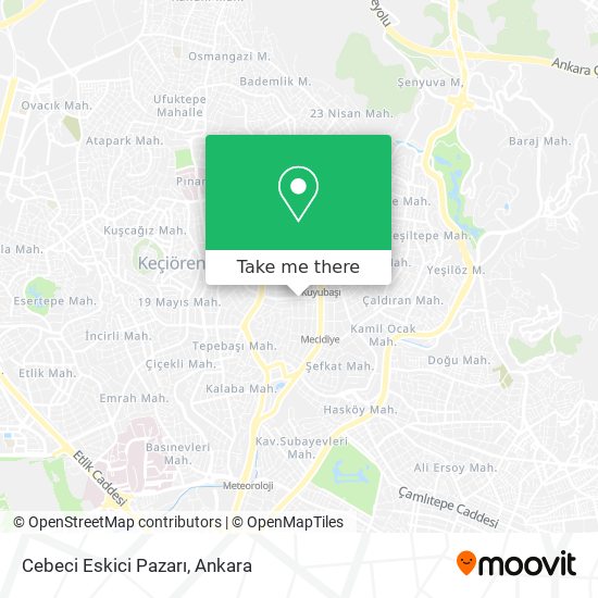 Cebeci Eskici Pazarı map