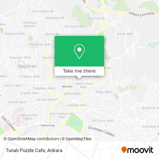 Tunalı Puzzle Cafe map