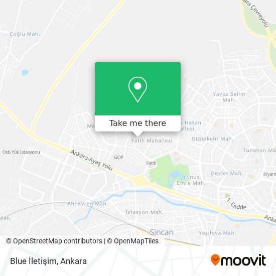 Blue İletişim map