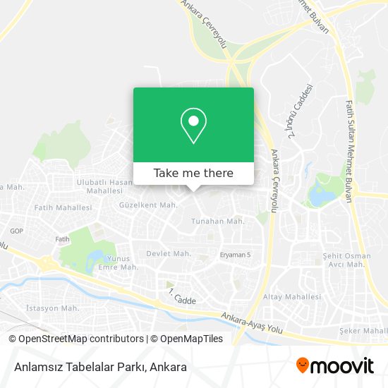 Anlamsız Tabelalar Parkı map