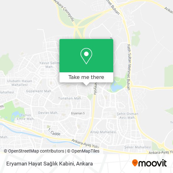 Eryaman Hayat Sağlık Kabini map