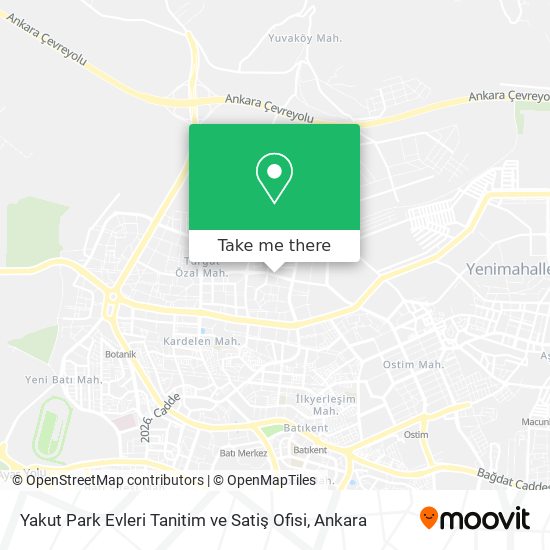 Yakut Park Evleri Tanitim ve Satiş Ofisi map