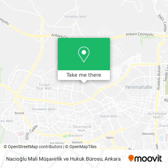 Nacioğlu Mali Müşavirlik ve Hukuk Bürosu map