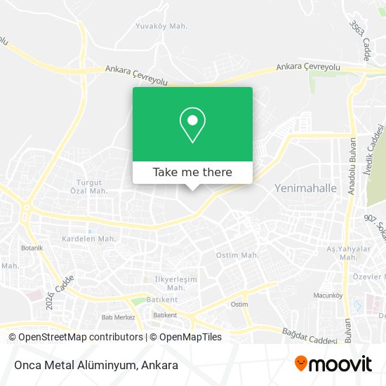 Onca Metal Alüminyum map