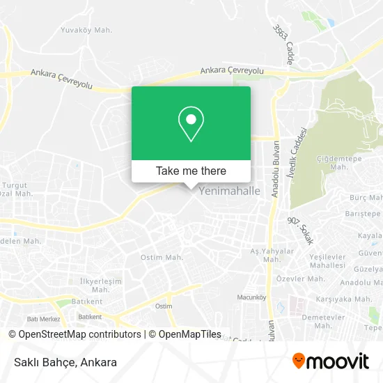 Saklı Bahçe map