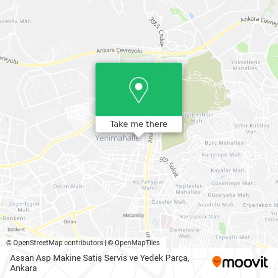 Assan Asp Makine Satiş Servis ve Yedek Parça map