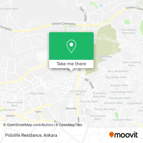 Pidolife Residance map