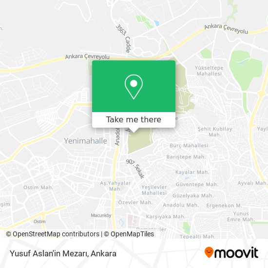 Yusuf Aslan'in Mezarı map
