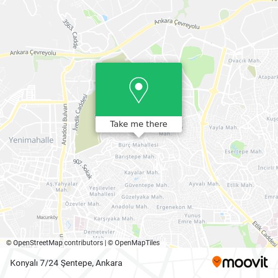 Konyalı 7/24 Şentepe map