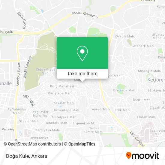 Doğa Kule map