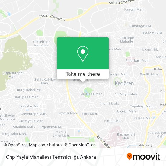 Chp Yayla Mahallesi Temsilciliği map