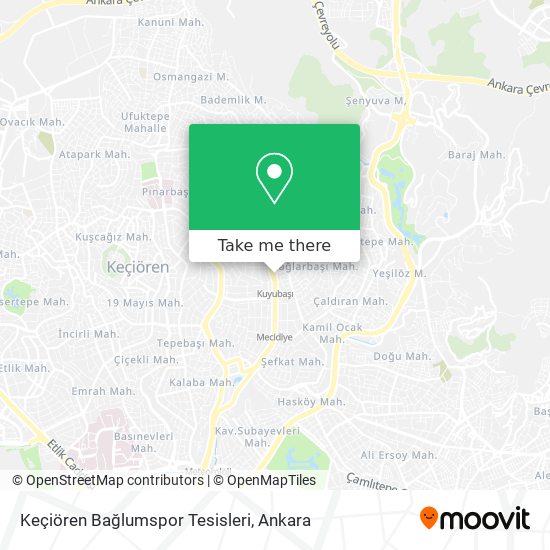 Keçiören Bağlumspor Tesisleri map