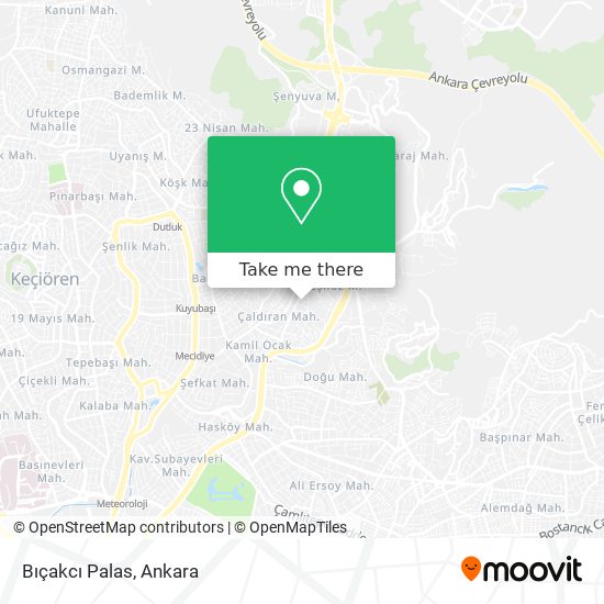 Bıçakcı Palas map