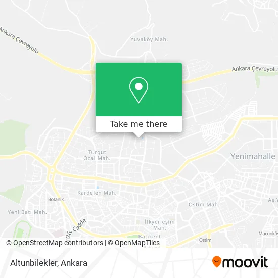 Altunbilekler map