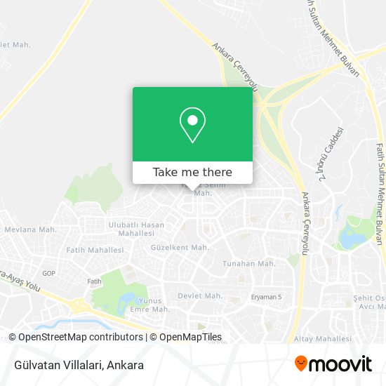 Gülvatan Villalari map