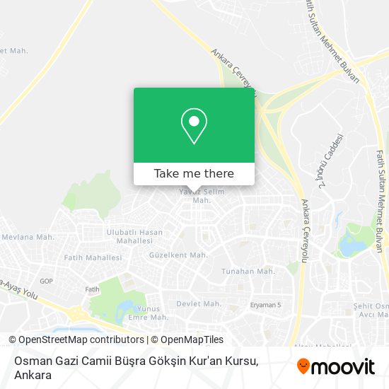 Osman Gazi Camii Büşra Gökşin Kur'an Kursu map