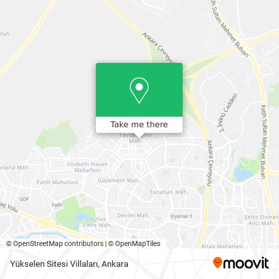 Yükselen Sitesi Villaları map