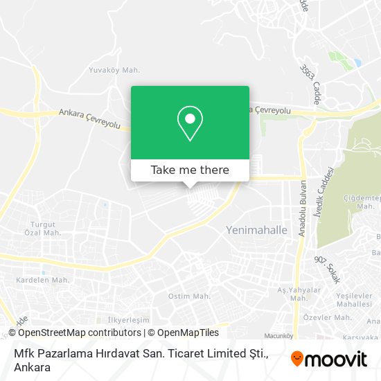 Mfk Pazarlama Hırdavat San. Ticaret Limited Şti. map