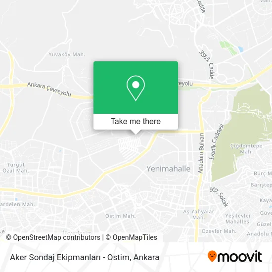 Aker Sondaj Ekipmanları - Ostim map