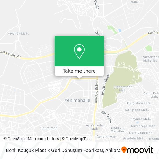 Benli Kauçuk Plastik Geri Dönüşüm Fabrikası map