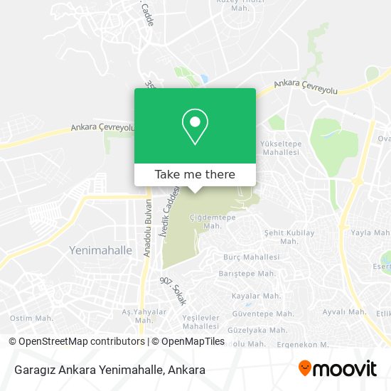 Garagız Ankara Yenimahalle map