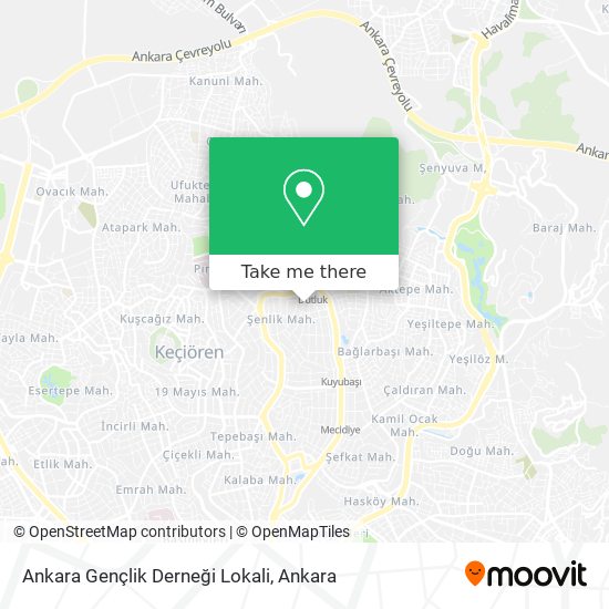 Ankara Gençlik Derneği Lokali map