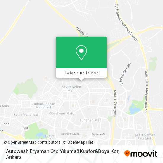 Autowash Eryaman Oto Yıkama&Kuaför&Boya Kor map