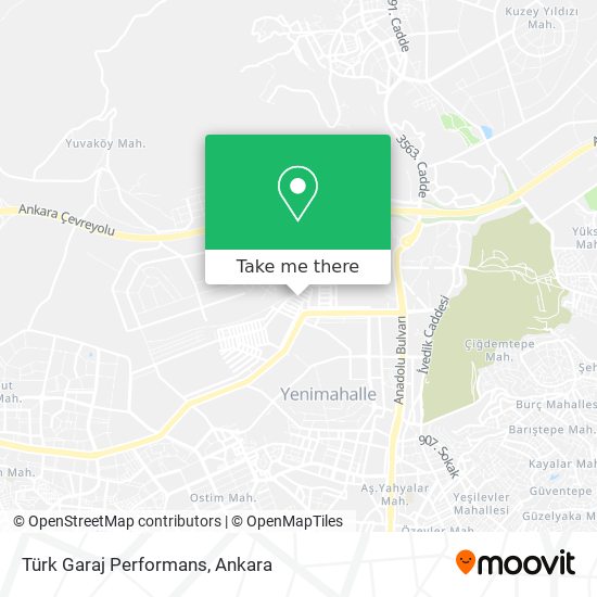 Türk Garaj Performans map