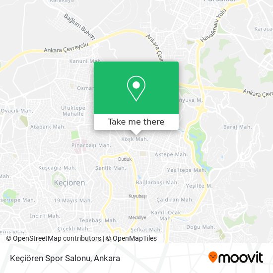 Keçiören Spor Salonu map