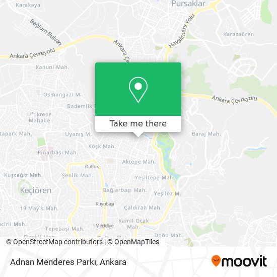 Adnan Menderes Parkı map