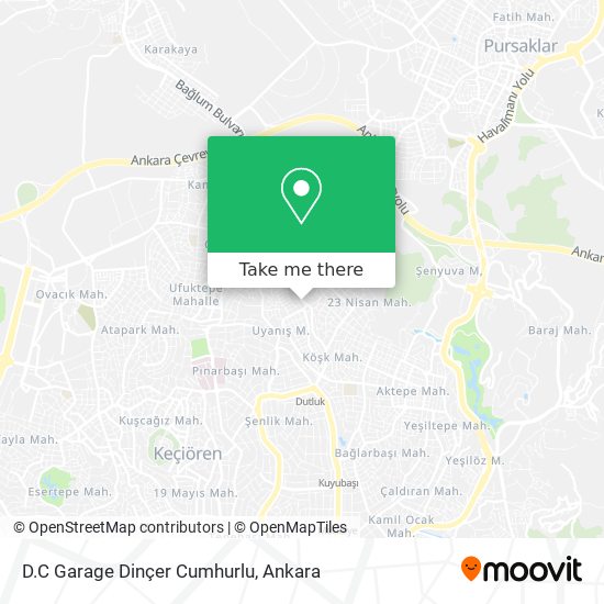 D.C Garage Dinçer Cumhurlu map