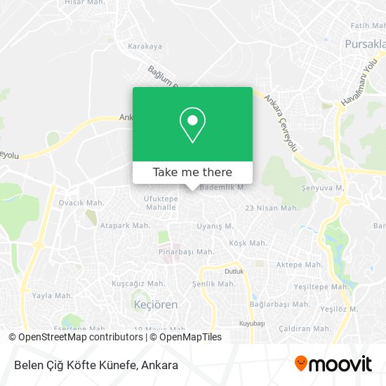 Belen Çiğ Köfte Künefe map