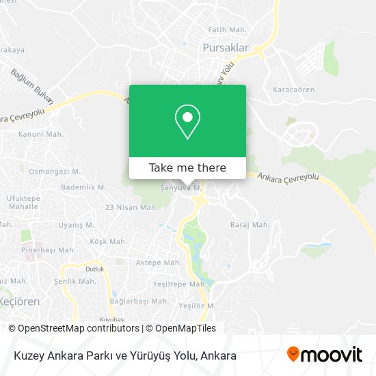 Kuzey Ankara Parkı ve Yürüyüş Yolu map