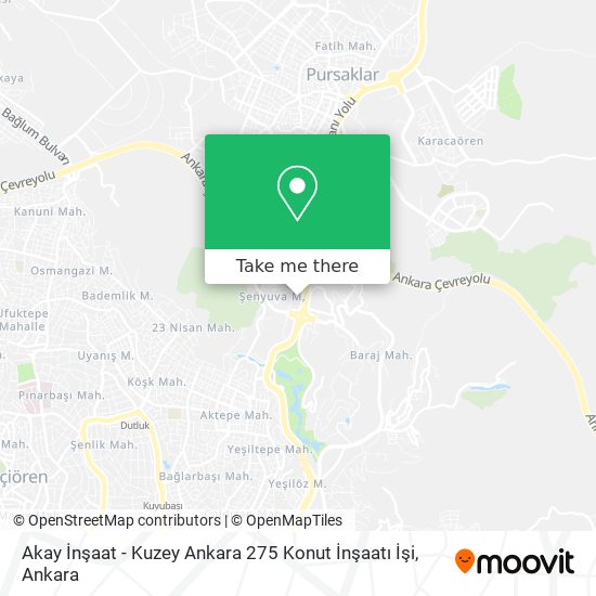 Akay İnşaat - Kuzey Ankara 275 Konut İnşaatı İşi map