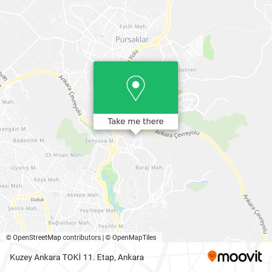 Kuzey Ankara TOKİ 11. Etap map