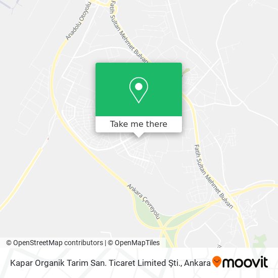 Kapar Organik Tarim San. Ticaret Limited Şti. map