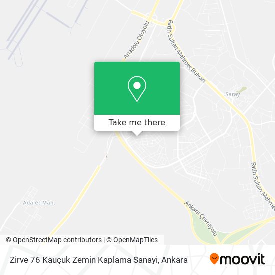 Zirve 76 Kauçuk Zemin Kaplama Sanayi map